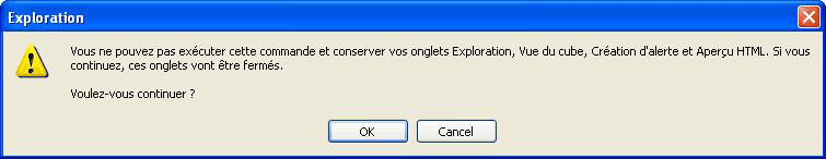 Un message d'avertissement
